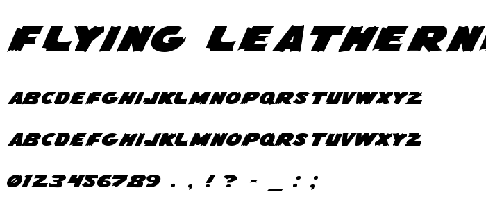 Flying Leatherneck Expanded font